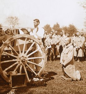 Open-air mass, Carency, northern France, c1914-c1918