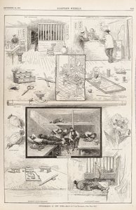 Opium-Smoking in New York, From Harpers Weekly, September 24, 1881 by Unbekannt