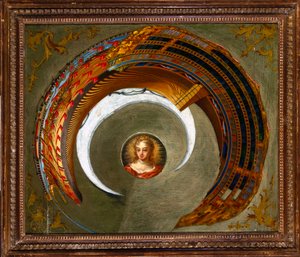 Optical Illusions Anamorphic Painting of a Ship, c.1744-1774