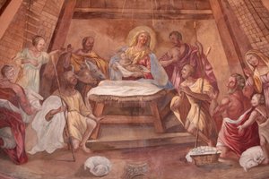 Nativity in Our Lady of Assumption Church, Cordon, France by Unbekannt