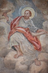 Saint Luke in Our Lady of Assumption Church, Cordon, France by Unbekannt