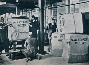 Packing the Bales of Khaki for Despatch to the Government