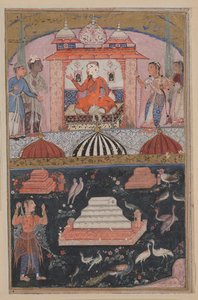 Page from Tales of a Parrot Tuti-nama: First Night: The Merchant Hears by Unbekannt