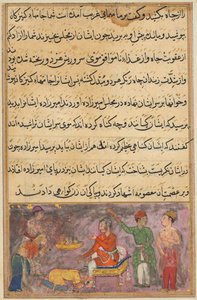 Page from Tales of a Parrot Tuti-nama: Fourth Night: The Two Erring Cooks, c. 1560