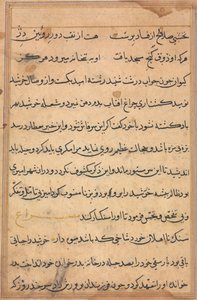 Page from Tales of a Parrot Tuti-nama: Text Page, c. 1560 by Unbekannt
