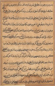 Page from Tales of a Parrot Tuti-nama: text page by Unbekannt