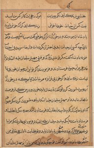 Page from Tales of a Parrot Tuti-nama: Text Page by Unbekannt