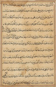 Page from Tales of a Parrot Tuti-nama: Text Page by Unbekannt