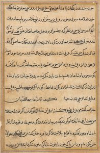Page from Tales of a Parrot Tuti-nama: Text Page by Unbekannt