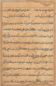 Page from Tales of a Parrot Tuti-nama: text page by Unbekannt