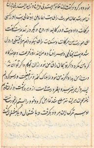 Page from Tales of a Parrot Tuti-nama: text page