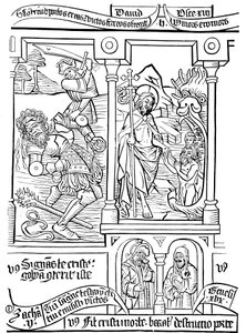 Page of Biblia Pauperum (Poor People