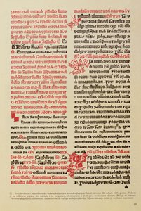 Page of writing in the Glagolitic alphabet