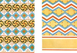 Painted ceilings in the Tomb of Amenemheb at Thebes, Egypt