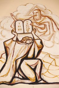 Moses and the Tables of the Law, Lome Cathedral, Lome, Togo by Unbekannt