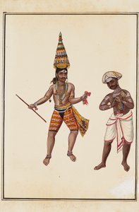 Pair of Male Temple Dancers by Unbekannt