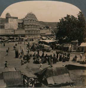 Palace of the Winds from Shiva Temple, Jeypore, India, 1902