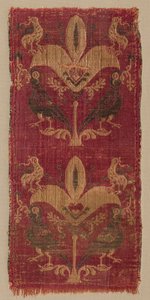 Palmettes and Birds from a Tunic or Curtain, 500s-600s by Unbekannt
