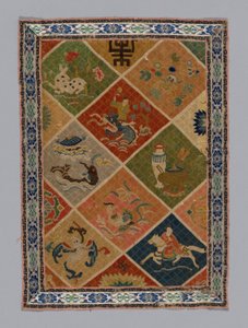 Panel Dress Fabric, China, Qing Dynasty