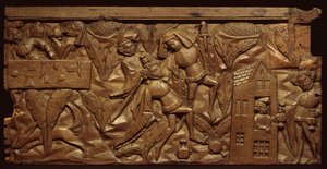 Panel Depicting a Scene from the Pardoner