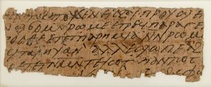 Papyrus Fragment of a Letter, Coptic
