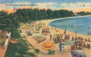 Paradise Beach, Hog Island, Bahamas, c1930 by Unbekannt