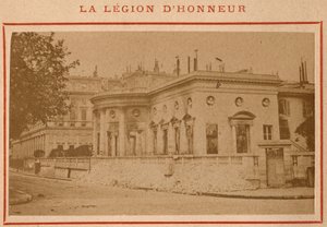 Paris Commune (1871): View of the Palais de la Légion d