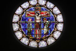 Notre-Dame-du-Rosaire church stained glass, Paris, France by Unbekannt