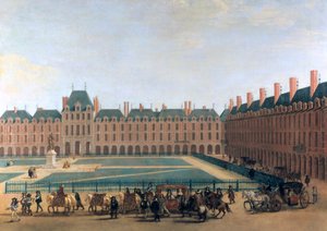 Passage of the King and the Regent, Place Royale, c1655 by Unbekannt