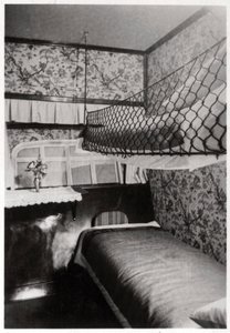 Passenger Cabin at Night, LZ 127 Graf Zeppelin, 1933 by Unbekannt