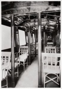 Passenger cabin of Zeppelin LZ7 Deutschland I by Unbekannt