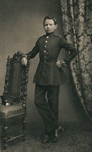 Paul von Hindenburg 1847-1934, as a cadet in Wahlstatt, 1860, 1930s by Unbekannt