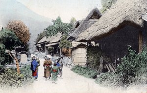 Peasant Housing, Japan by Unbekannt