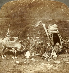 People of the Frigid North-Lapp Home and Family, Near Tromsoe, Norway by Unbekannt