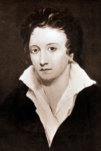 Percy Bysshe Shelley, English Romantic Poet, 19th century by Unbekannt