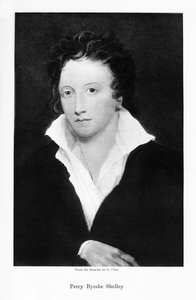 Percy Bysshe Shelley, English romantic poet by Unbekannt