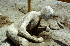 Person killed by the Pompeii eruption, 79 AD by Unbekannt