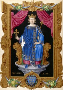 Philippe IV le Bel from Recueil des Rois de France, by Jean Du Tillet (16th Century) by Unbekannt