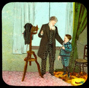 Photographer and child, 19th century