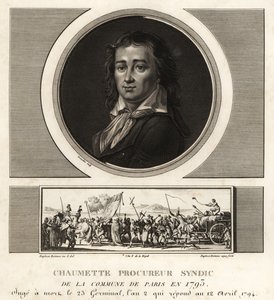 Pierre Gaspard Chaumette, Procureur Syndic de la Commune, atheist by Unbekannt