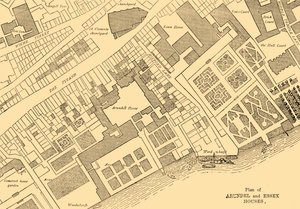 Plan of Arundel and Essex Houses, 1881 by Unbekannt