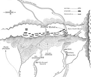 Plan of Attack on Peiwar Kotal Dec. 2, 1878 by Unbekannt