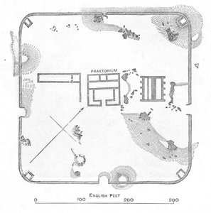 Plan of Hardknott Fort, Cumberland, 1902 by Unbekannt