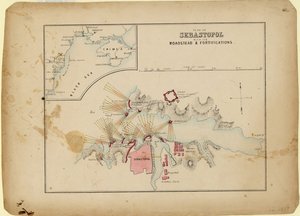 Plan of Sevastopol with Its Roadstead & Fortifications, c. 1858