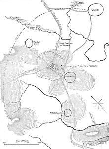 Plan of the Battle of Ulundi, July 4, 1879 by Unbekannt