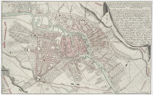 Plan of Berlin 1760 by Unbekannt