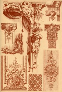 Plaster ornaments, France, 17th and 18th centuries, 1898 by Unbekannt