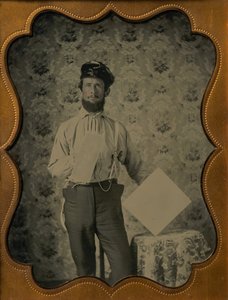 Plasterer in Oilskin Hat