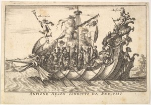 Plate 2: The Argonaut Amphion led by Mercury by Unbekannt