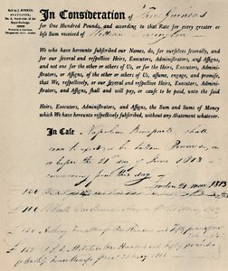 Policy on Life of Napoleon, 1813